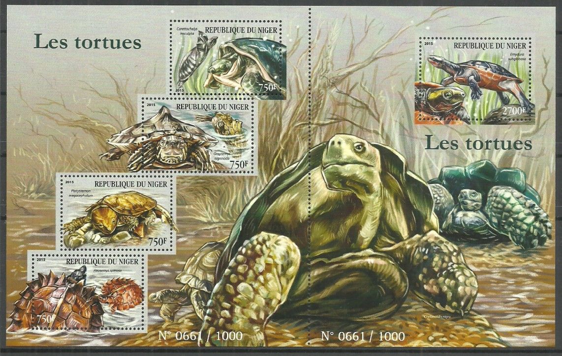 Znaczek Niger 2015 Mi ark 3627-3631 Czyste **