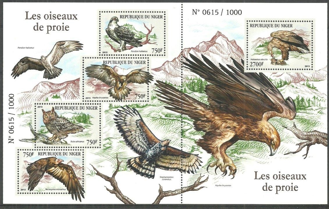 Znaczek Niger 2015 Mi ark 3632-3636 Czyste **
