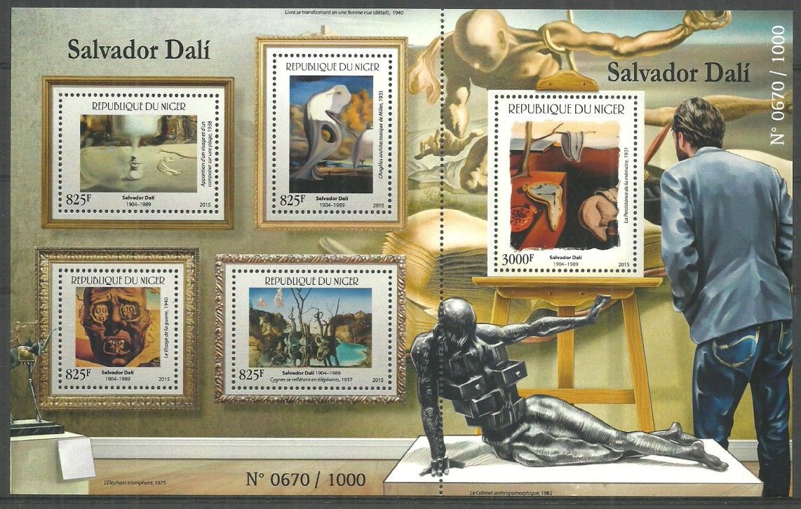Znaczek Niger 2015 Mi ark 3737-3741 Czyste **