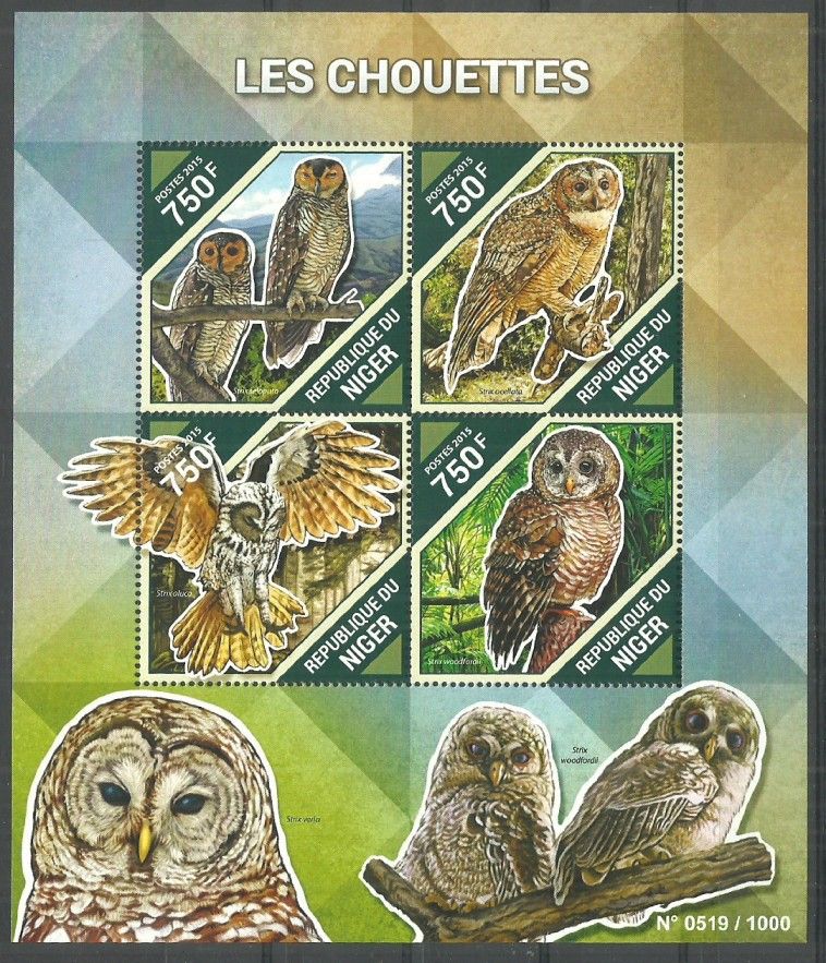 Znaczek Niger 2015 Mi ark 3887-3890 Czyste **