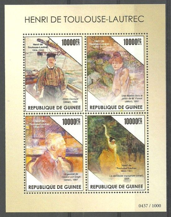 Znaczek Gwinea 2015 Mi ark 11318-11321 Czyste **