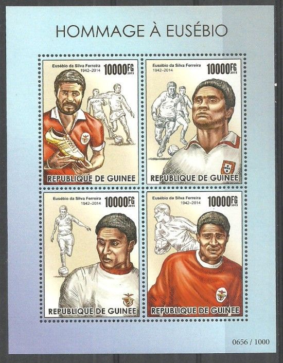 Znaczek Gwinea 2015 Mi ark 11373-11376 Czyste **