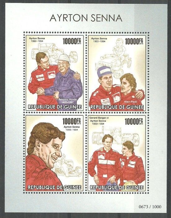 Znaczek Gwinea 2015 Mi ark 11388-11391 Czyste **
