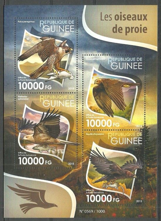 Znaczek Gwinea 2015 Mi ark 11438-11441 Czyste **