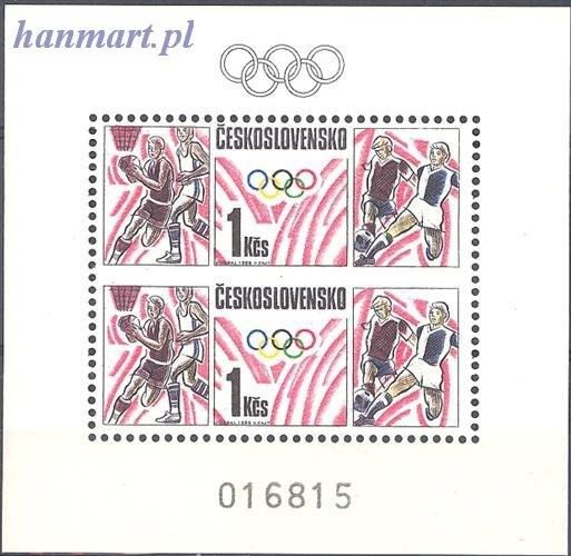 Znaczek Czechosłowacja 1988 Mi bl 75 Czyste **