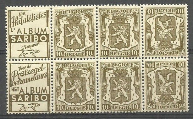 Znaczek Belgia 1936 Mi V 74-75 Czyste **
