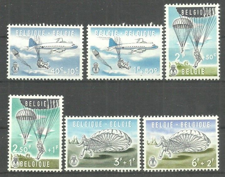 Znaczek Belgia 1960 Mi 1190-1195 Czyste **