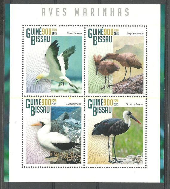 Znaczek Gwinea Bissau 2015 Mi ark 7576-7579 Czyste **