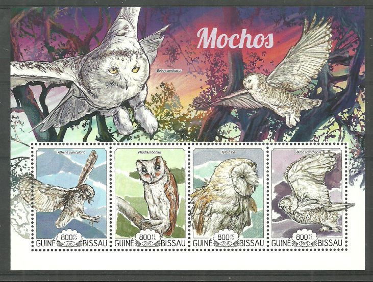 Znaczek Gwinea Bissau 2015 Mi ark 7692-7695 Czyste **
