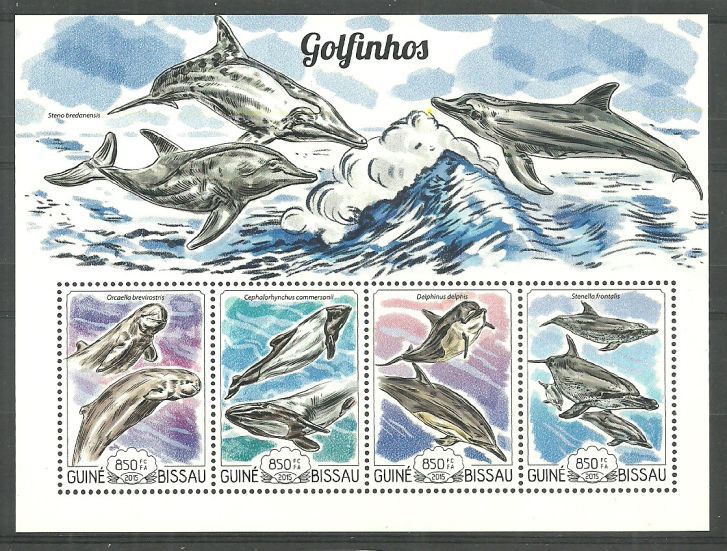 Znaczek Gwinea Bissau 2015 Mi ark 7740-7743 Czyste **