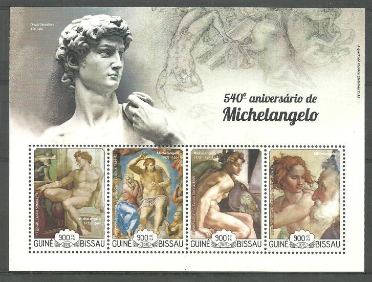 Znaczek Gwinea Bissau 2015 Mi ark 7755-7758 Czyste **