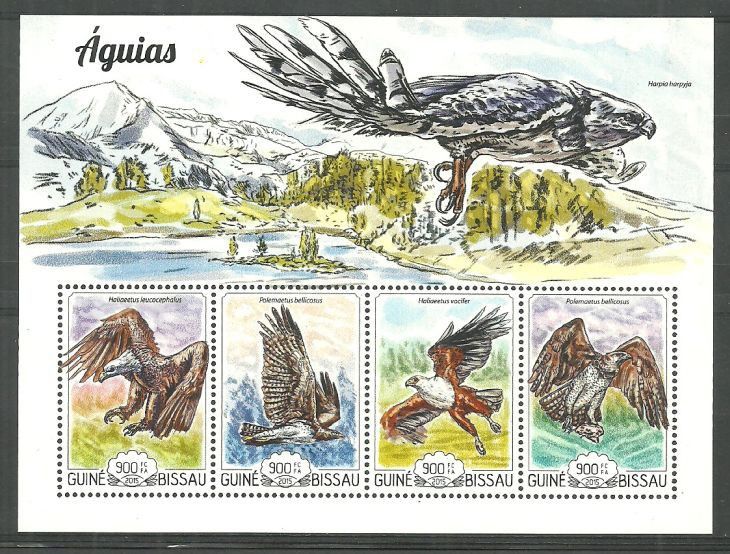 Znaczek Gwinea Bissau 2015 Mi ark 7779-7782 Czyste **
