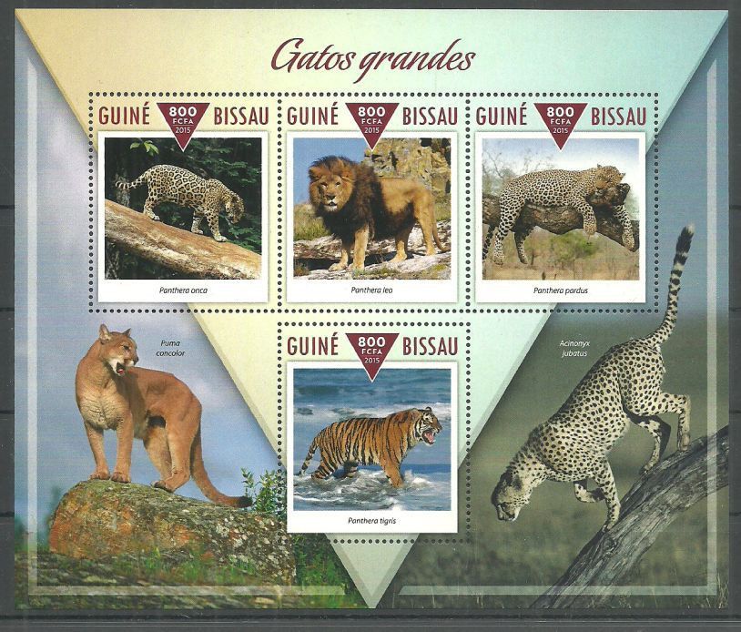 Znaczek Gwinea Bissau 2015 Mi ark 7799-7802 Czyste **
