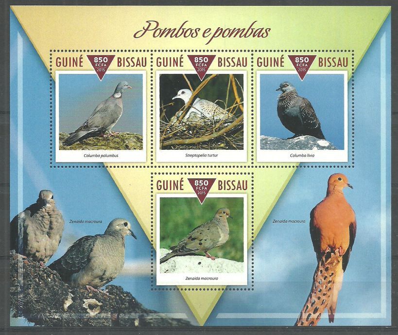 Znaczek Gwinea Bissau 2015 Mi ark 7804-7807 Czyste **