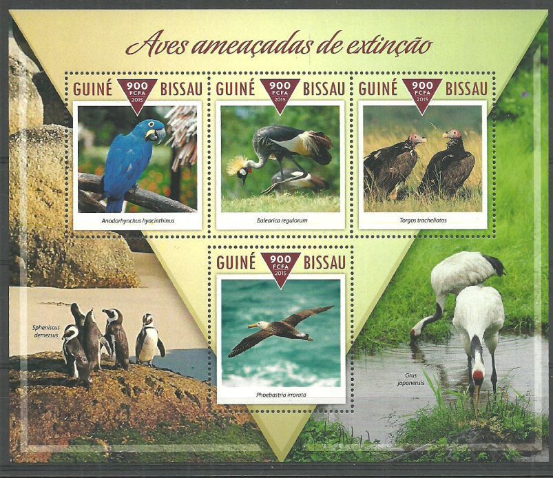 Znaczek Gwinea Bissau 2015 Mi ark 7824-7827 Czyste **