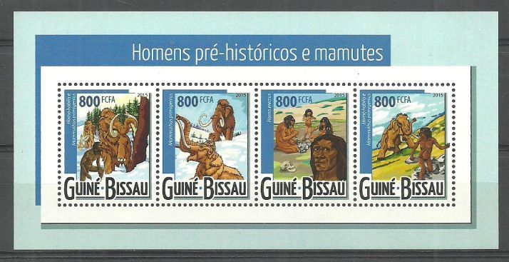 Znaczek Gwinea Bissau 2015 Mi ark 7852-7855 Czyste **