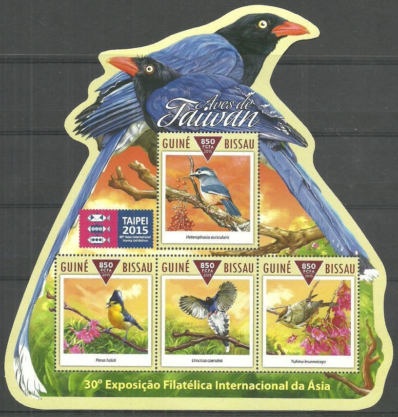 Znaczek Gwinea Bissau 2015 Mi ark 7839-7842 Czyste **