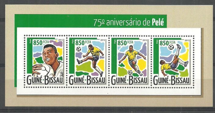 Znaczek Gwinea Bissau 2015 Mi ark 7876-7879 Czyste **