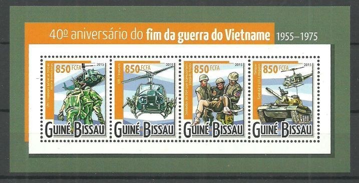 Znaczek Gwinea Bissau 2015 Mi ark 7881-7884 Czyste **