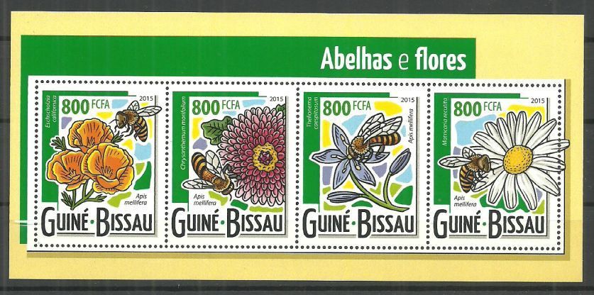 Znaczek Gwinea Bissau 2015 Mi ark 7915-7918 Czyste **