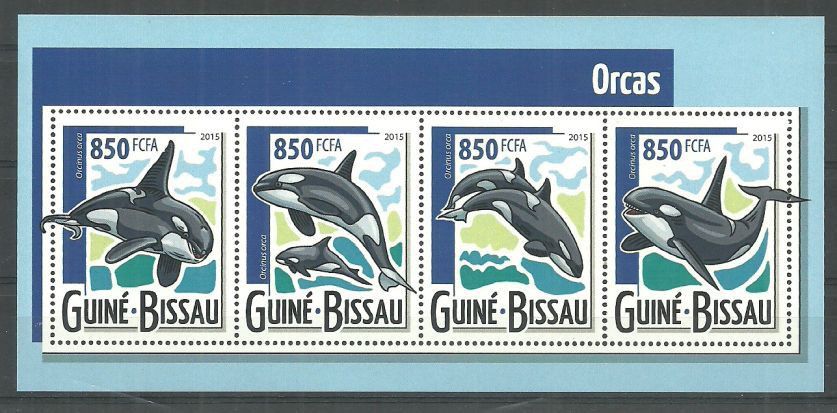 Znaczek Gwinea Bissau 2015 Mi ark 7929-7932 Czyste **