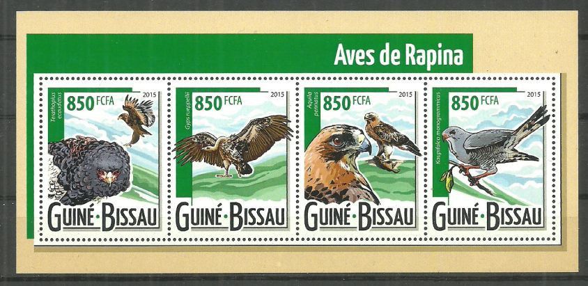 Znaczek Gwinea Bissau 2015 Mi ark 7938-7941 Czyste **