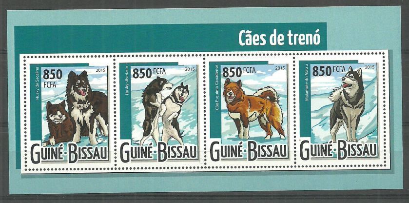 Znaczek Gwinea Bissau 2015 Mi ark 7958-7961 Czyste **