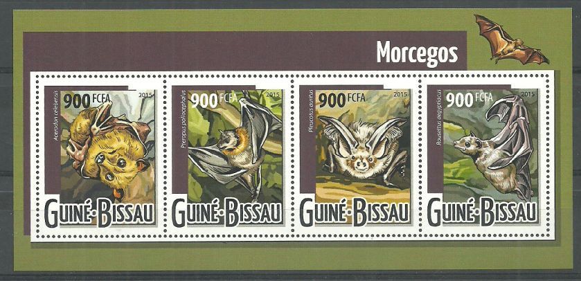 Znaczek Gwinea Bissau 2015 Mi ark 7963-7966 Czyste **