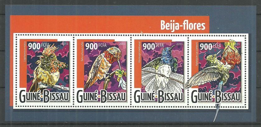 Znaczek Gwinea Bissau 2015 Mi ark 7967-7970 Czyste **