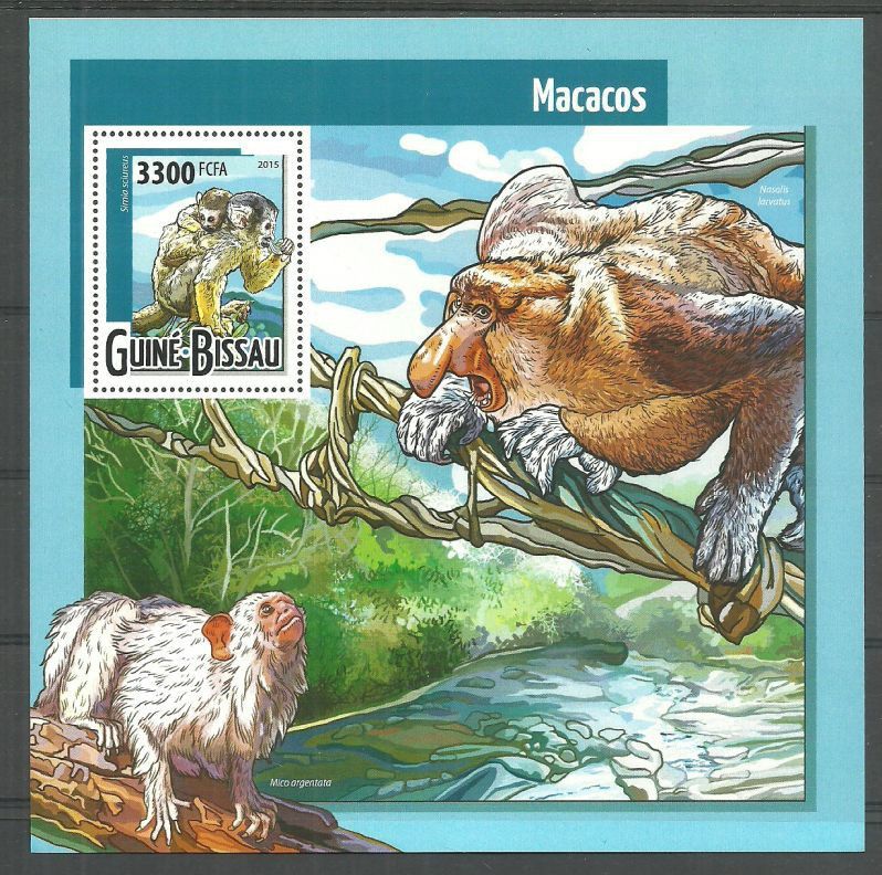 Znaczek Gwinea Bissau 2015 Mi bl 1387 Czyste **