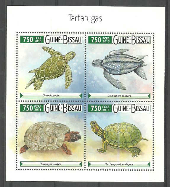 Znaczek Gwinea Bissau 2015 Mi ark 8021-8024 Czyste **