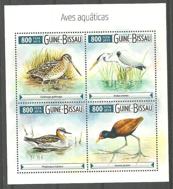 Znaczek Gwinea Bissau 2015 Mi ark 8026-8029 Czyste **