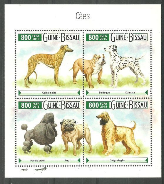 Znaczek Gwinea Bissau 2015 Mi ark 8040-8043 Czyste **