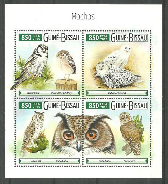 Znaczek Gwinea Bissau 2015 Mi ark 8054-8057 Czyste **