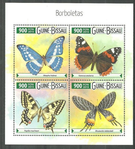 Znaczek Gwinea Bissau 2015 Mi ark 8064-8067 Czyste **