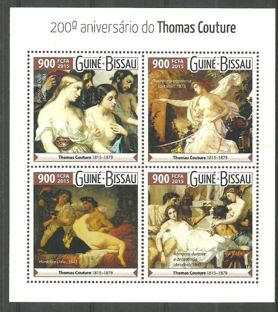 Znaczek Gwinea Bissau 2015 Mi ark 8143-8146 Czyste **