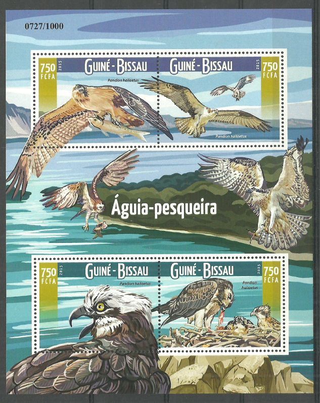 Znaczek Gwinea Bissau 2015 Mi ark 8245-8248 Czyste **