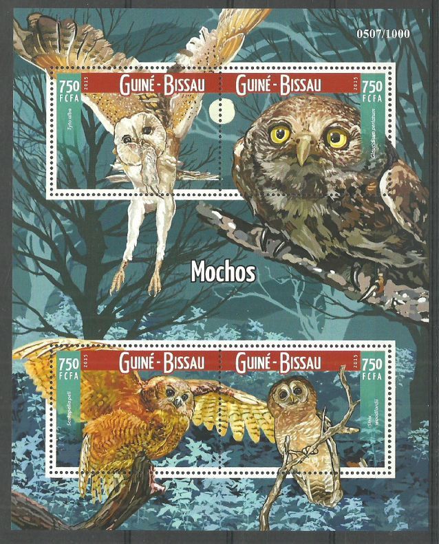 Znaczek Gwinea Bissau 2015 Mi ark 8254-8257 Czyste **