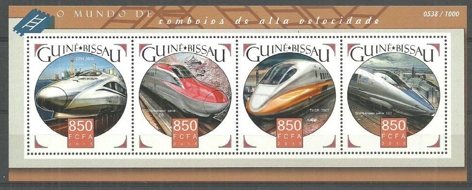 Znaczek Gwinea Bissau 2015 Mi ark 8371-8374 Czyste **