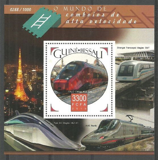Znaczek Gwinea Bissau 2015 Mi bl 1451 Czyste **