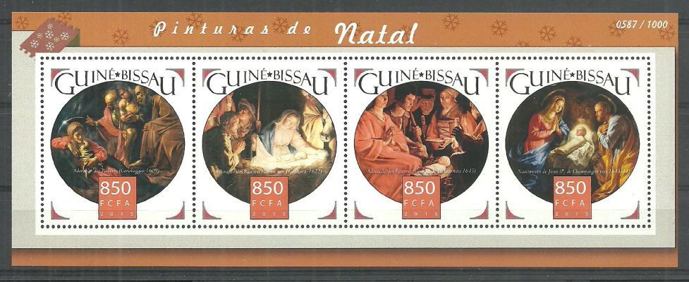 Znaczek Gwinea Bissau 2015 Mi ark 8385-8388 Czyste **