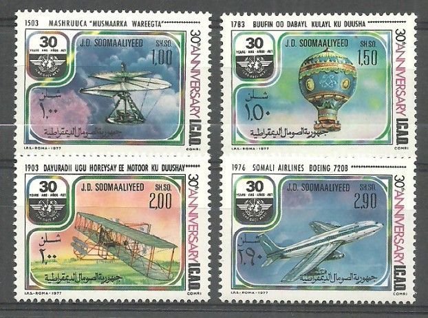 Znaczek Somalia 1977 Mi 257-260 Czyste **