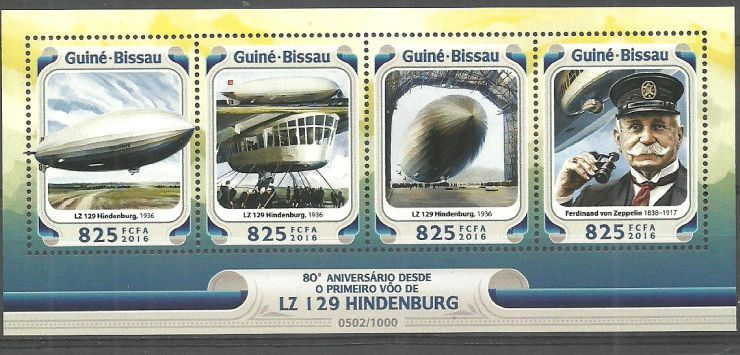 Znaczek Gwinea Bissau 2016 Mi ark 8484-8487 Czyste **