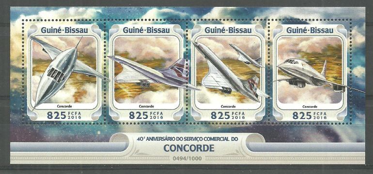 Znaczek Gwinea Bissau 2016 Mi ark 8494-8497 Czyste **
