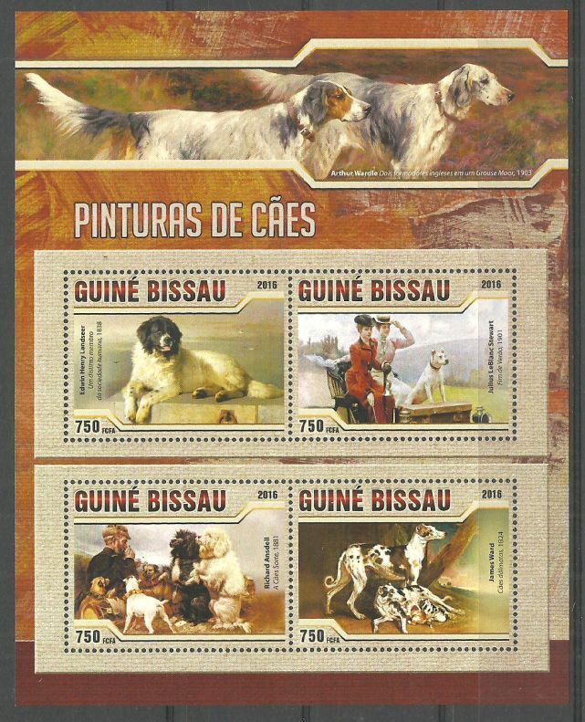 Znaczek Gwinea Bissau 2016 Mi ark 8609-8612 Czyste **