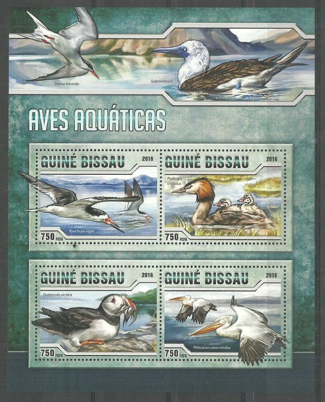 Znaczek Gwinea Bissau 2016 Mi ark 8720-8723 Czyste **