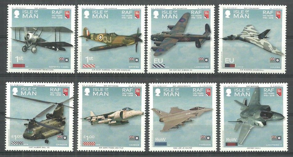 Znaczek Wyspa Man 2018 Mi 2323-2330 Czyste **