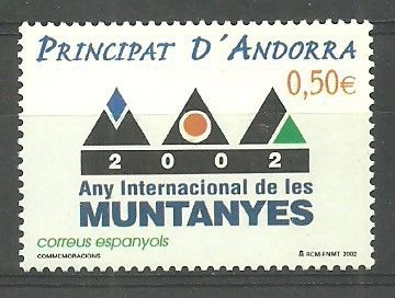 Znaczek Andora (hiszpańska) 2002 Mi 289 Czyste **