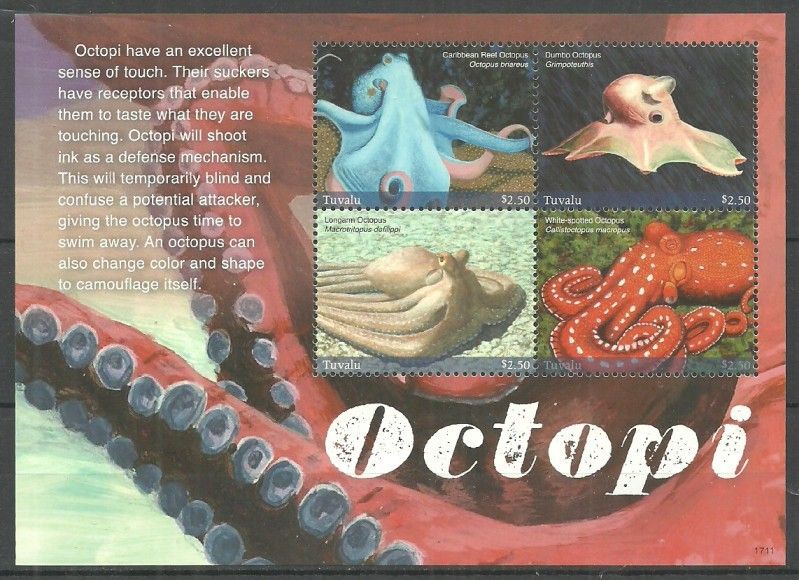 Znaczek Tuvalu 2017 Mi ark 2302-2305 Czyste **