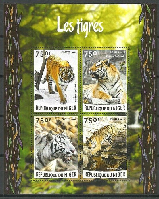 Znaczek Niger 2016 Mi ark 4152-4155 Czyste **